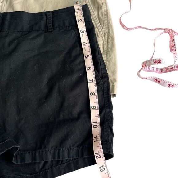 J.Crew 4” Chino Shorts (2-Pack) - Black & Khaki Size 4 - Picture 4 of 9